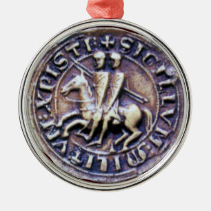 SEAL OF THE KNIGHTS TEMPLAR METAL ORNAMENT