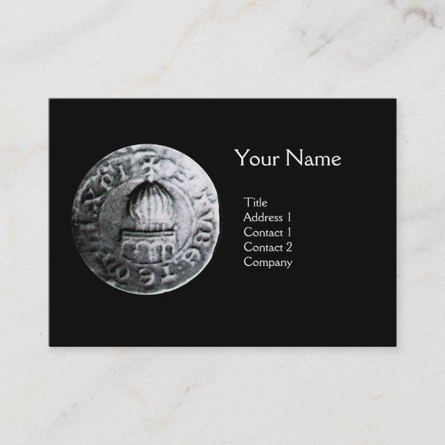 SEAL OF THE KNIGHTS TEMPLAR MONOGRAM BUSINESS CARD (Front)