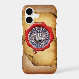 SEAL OF THE KNIGHTS TEMPLAR red wax parchment