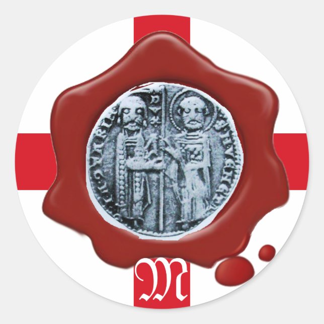 SEAL OF THE KNIGHTS TEMPLAR red wax seal (Front)