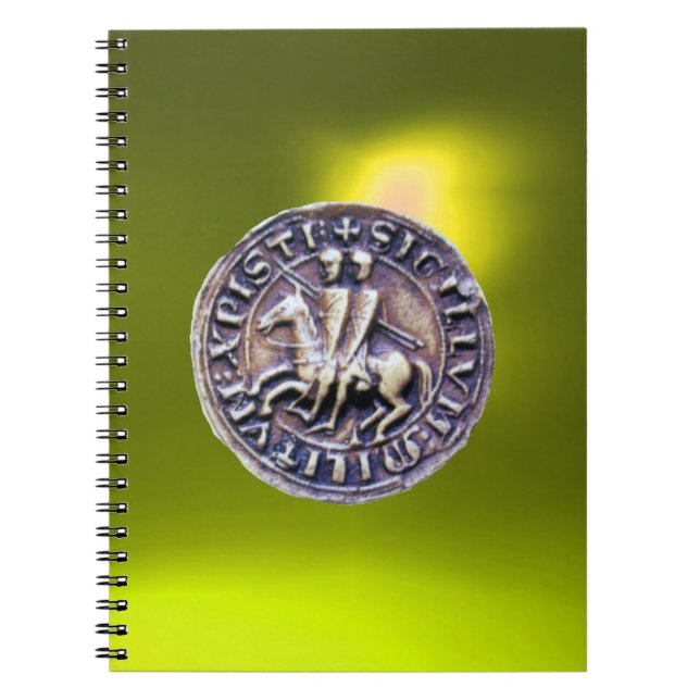 SEAL OF THE KNIGHTS TEMPLAR yellow Notebook (Front)