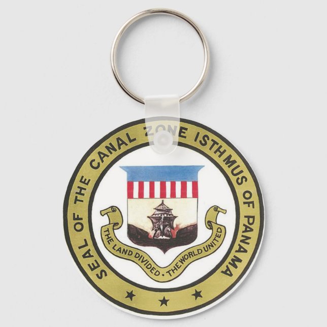 SEAL OF THE PANAMA CANAL ZONE KEY RING (Front)