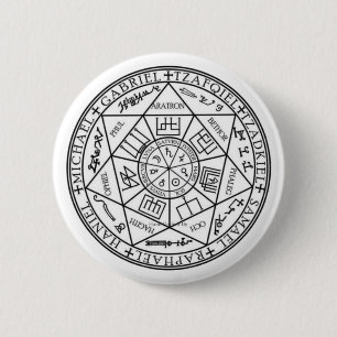 Seal Of The Seven Archangels 6 Cm Round Badge