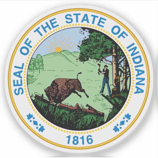 Seal of the state of Indiana, USA (Front)