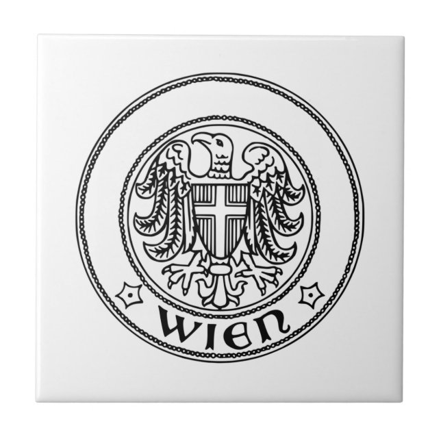 Seal of Vienna, AUSTRIA Ceramic Tile (Front)