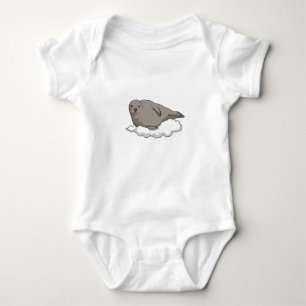 Seal on Clouds Baby Bodysuit