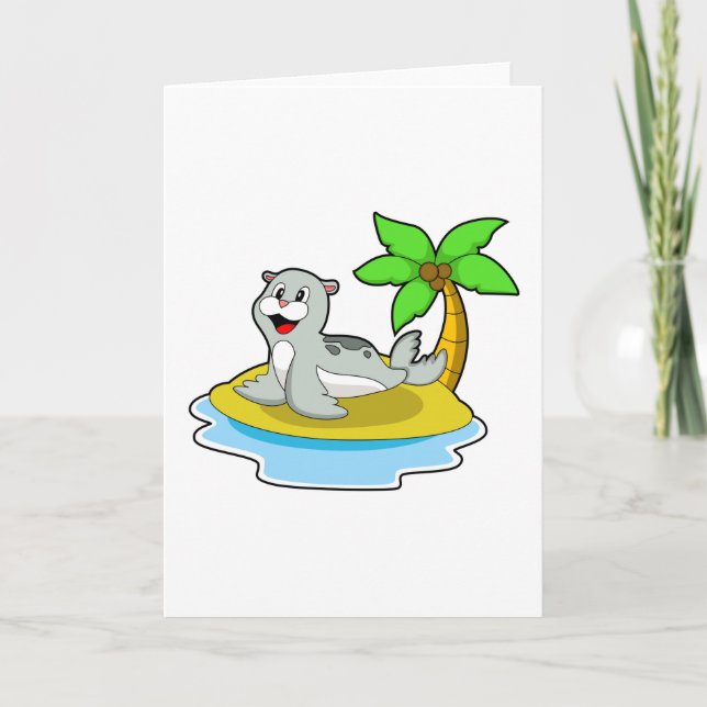 Seal on Island Card (Front)