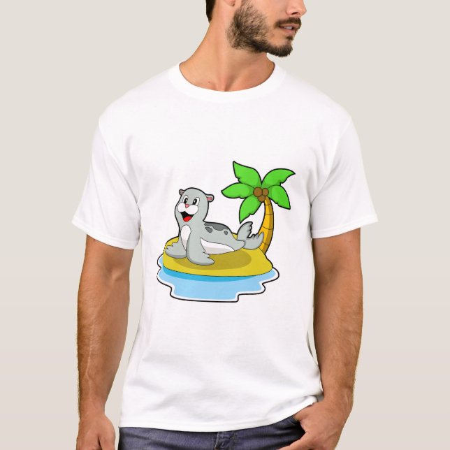 Seal on Island T-Shirt (Front)