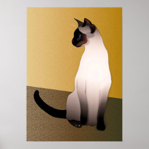 Seal Point Siamese Cat Poster