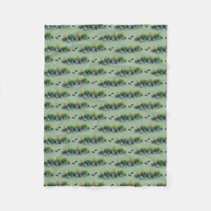 Seal Pup Party Fleece Blanket (Light Green)