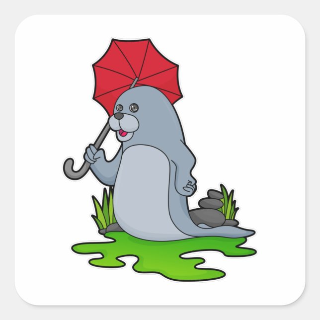 Seal Raining Umbrella (Front)