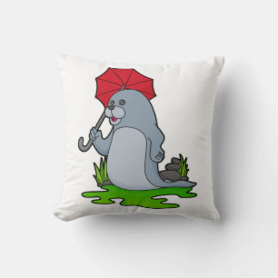 Seal Raining Umbrella Cushion
