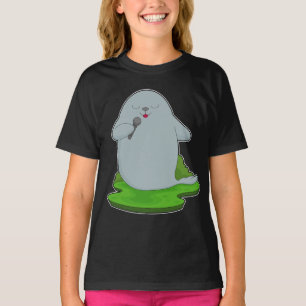 Seal Singer Microphone Music T-Shirt