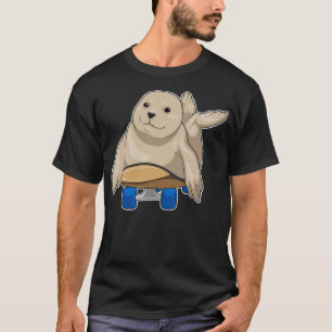 Seal Skater Skateboard T-Shirt