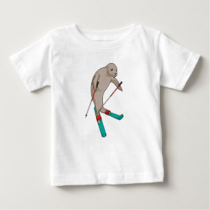 Seal Skier Ski Baby T-Shirt