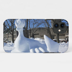 Seal Snow Sculpture, Quebec, Canada iPhone 11 Case