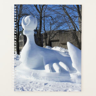 Seal Snow Sculpture, Quebec, Canada Planner