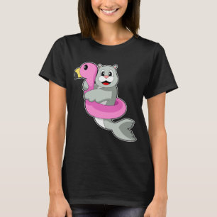 Seal Swim ring Flamingo T-Shirt