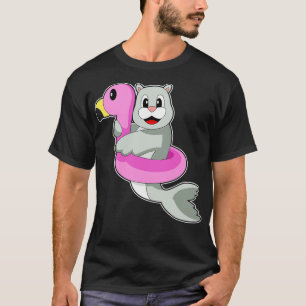 Seal Swim ring Flamingo T-Shirt