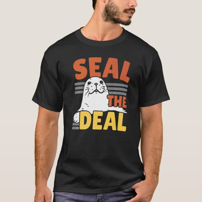 Seal The Deal Underwater Animal Marine Biology Sea T-Shirt (Front)