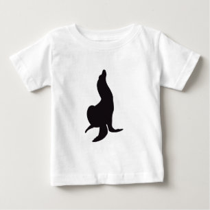 Seal Vintage Wood Engraving Baby T-Shirt