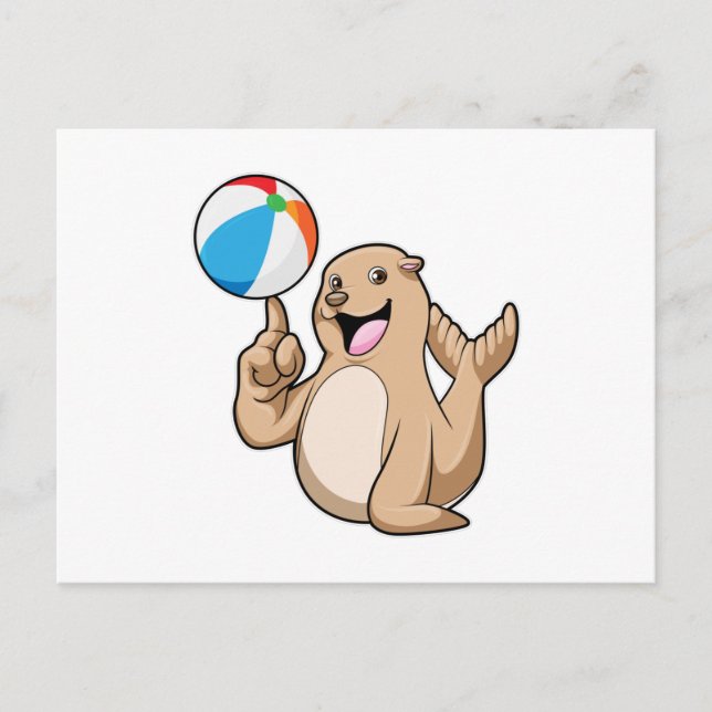 Seal Water Water polo Postcard (Front)