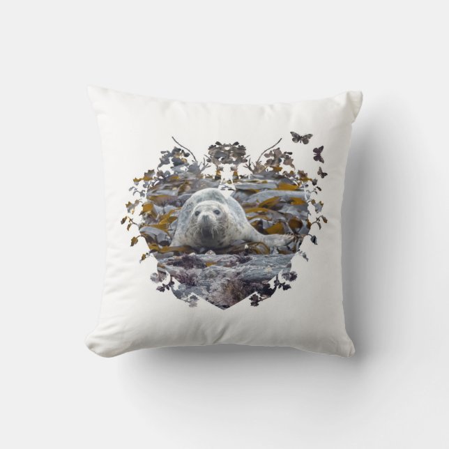 seal wildlife animal cushion (Front)