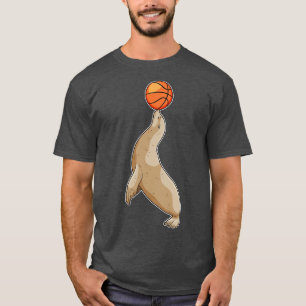 Seal with Basketball T-Shirt