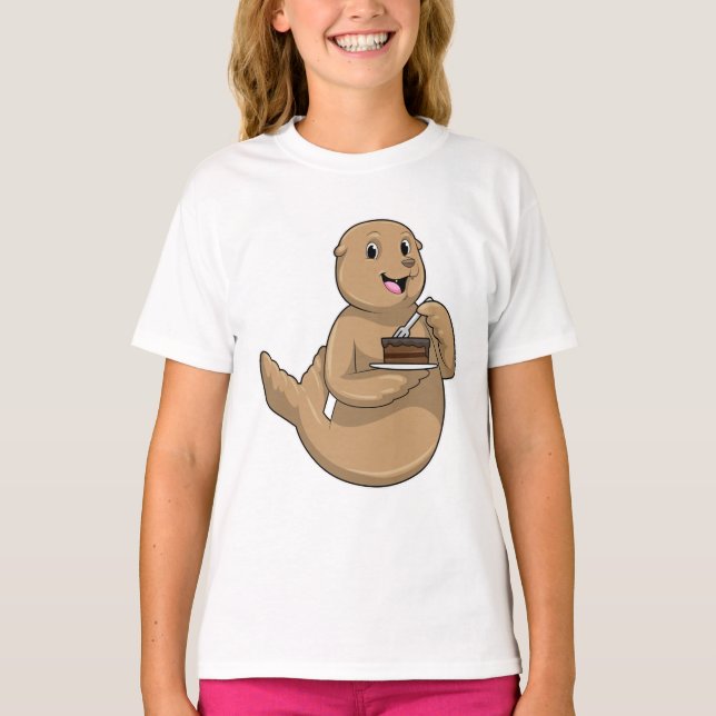Seal with Cake T-Shirt (Front)