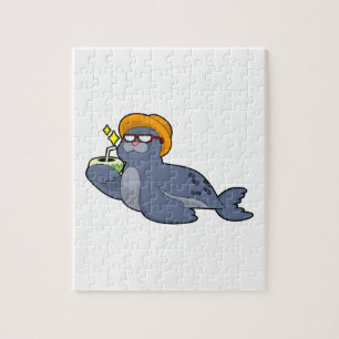Seal with Coconut Jigsaw Puzzle