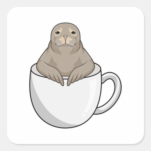 Seal with Coffee cup (Front)