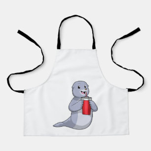 Seal with Drinking cup Apron
