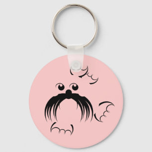 Seal with fabulous whiskers key ring