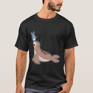 Seal with Fish (2).PNG T-Shirt