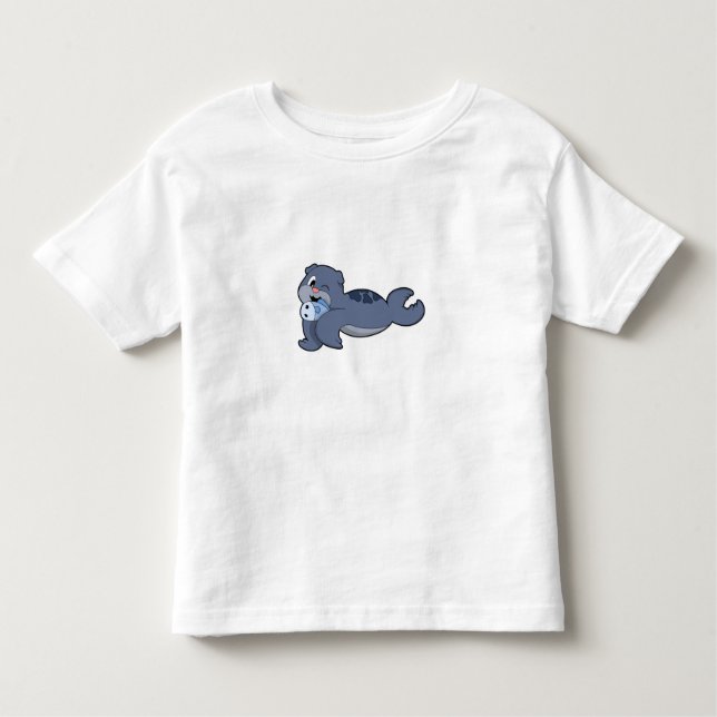 Seal with Fish (3).PNG Toddler T-Shirt (Front)