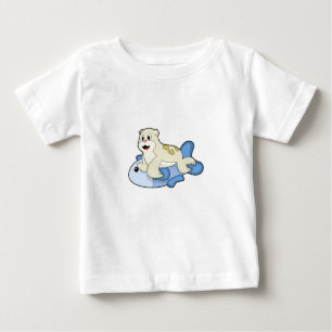 Seal with Fish Baby T-Shirt