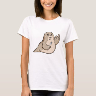 Seal with Fish & Fork T-Shirt
