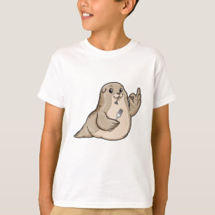 Seal with Fish & Fork T-Shirt