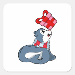 Seal with Gift