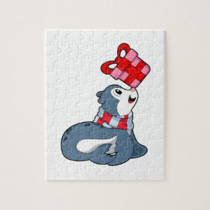 Seal with Gift Jigsaw Puzzle