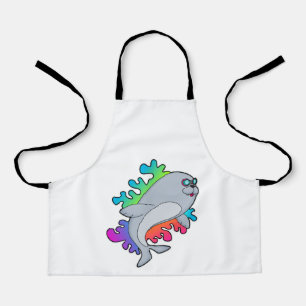 Seal with Glasses Apron
