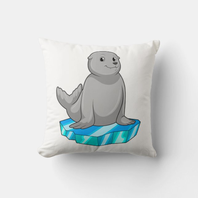 Seal with Ice floe Cushion (Front)