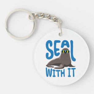 Seal With It Cool Seal with Sunglasses Key Ring
