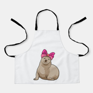 Seal with Ribbon Apron