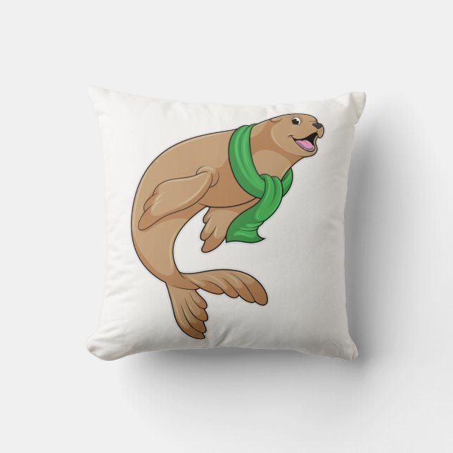 Seal with Scarf Cushion (Front)