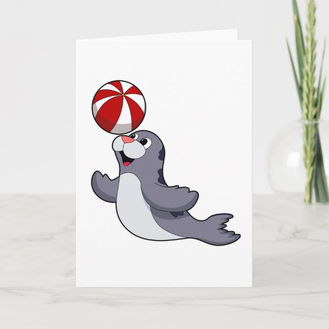 Seal with Water polo Card (Front)