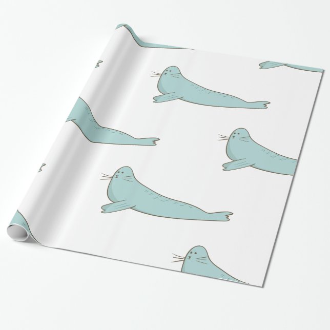 seal wrapping paper (Unrolled)