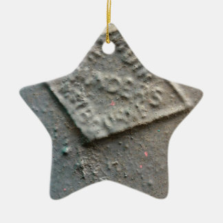 Sealed -- Antique metal makers seal. Ceramic Tree Decoration