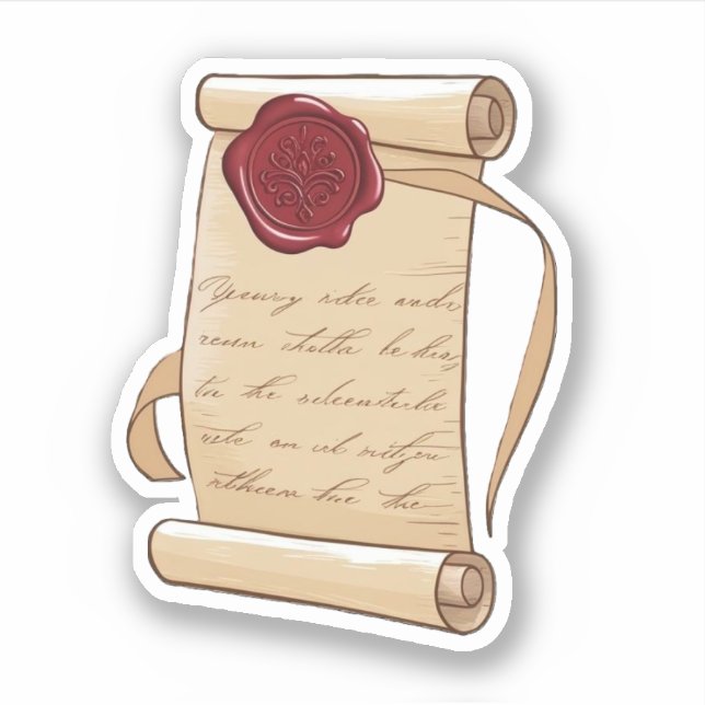 Sealed Scroll Sticker (Front)