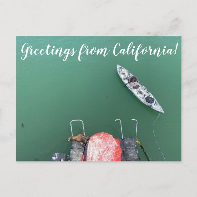 Sealed with a Kiss: Greetings from California! Postcard (Front)